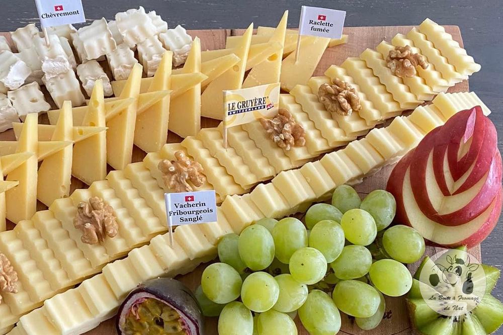 Plateau conventionnel : Gruyère, Vacherin fribourgeois et fromages à pâte mi-dure
